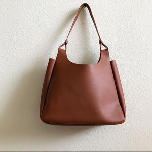 Neiman Marcus Double Loop Hobo Shoulder Bag